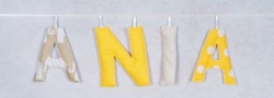 Písmena 3D béžovo žlutá, Počet písmen hvězdička