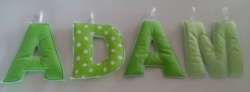 Písmena 3D ADAM zelená, Počet písmen 1